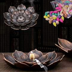 Scenser & 10 Tower Shaped Incense Burner Holder with Incenses