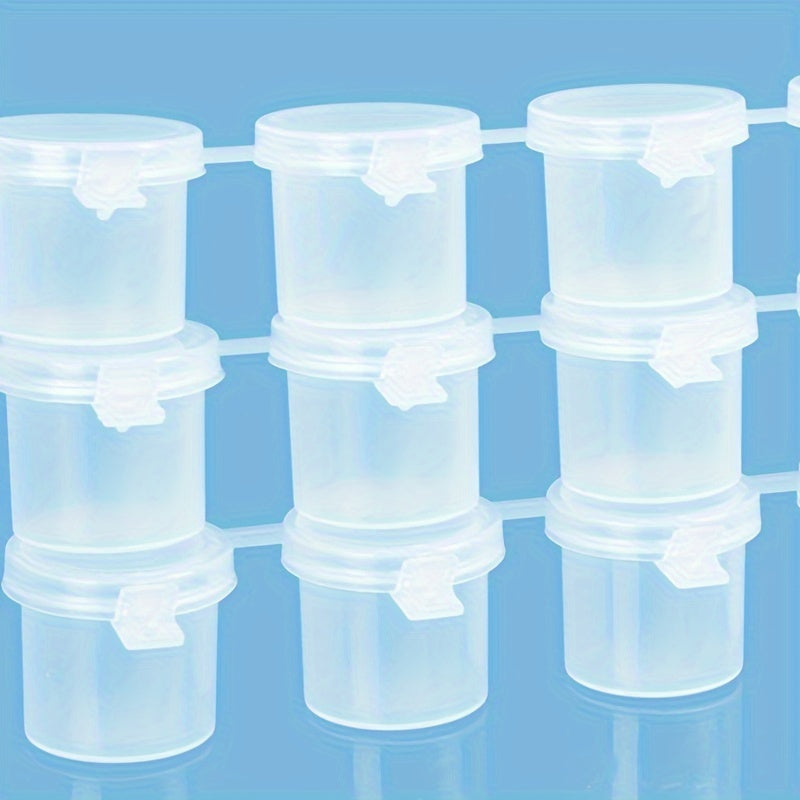 2pcs Acrylic Paint Strips Empty Box Dispensing Plastic