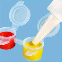 2pcs Acrylic Paint Strips Empty Box Dispensing Plastic