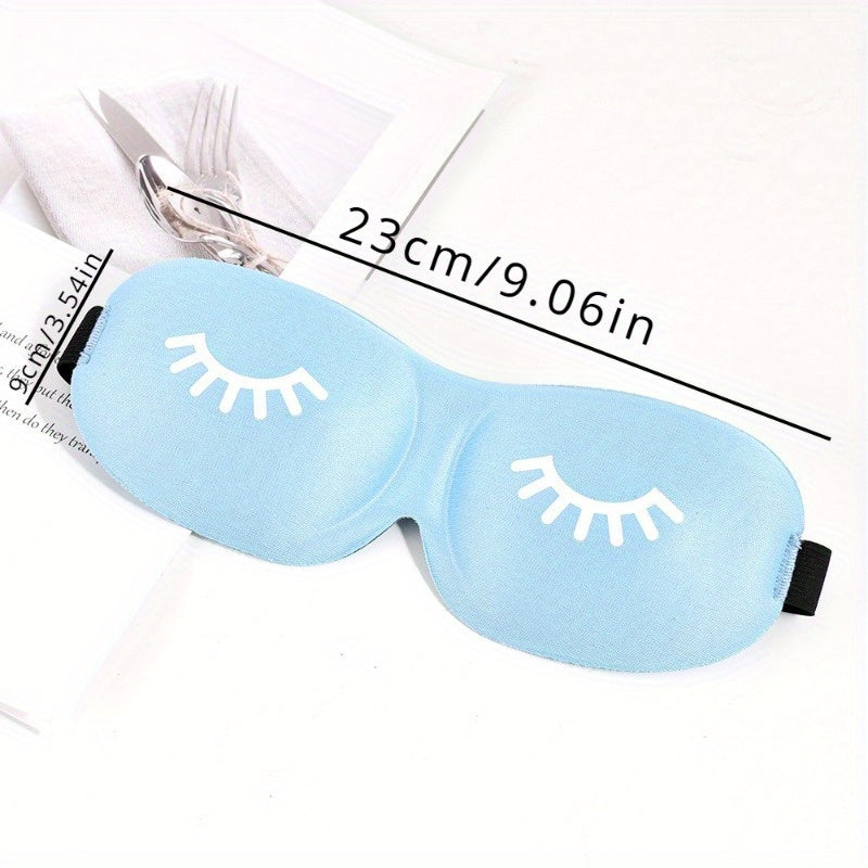 Comfy Blackout Sleep Mask 3D Contoured Soft Blindfold with Adjustable Strap