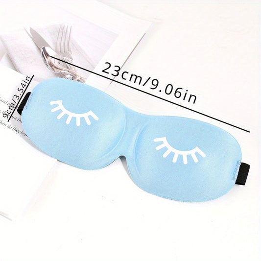 Comfy Blackout Sleep Mask 3D Contoured Soft Blindfold with Adjustable Strap