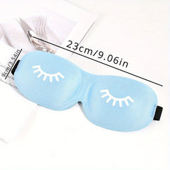 Comfy Blackout Sleep Mask 3D Contoured Soft Blindfold with Adjustable Strap