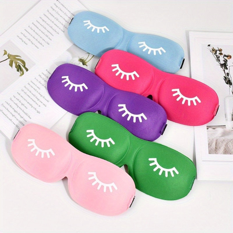 Comfy Blackout Sleep Mask 3D Contoured Soft Blindfold with Adjustable Strap