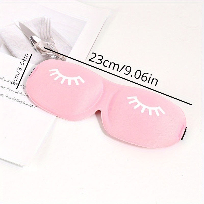Comfy Blackout Sleep Mask 3D Contoured Soft Blindfold with Adjustable Strap