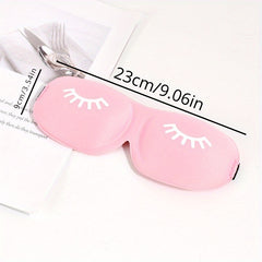 Comfy Blackout Sleep Mask 3D Contoured Soft Blindfold with Adjustable Strap