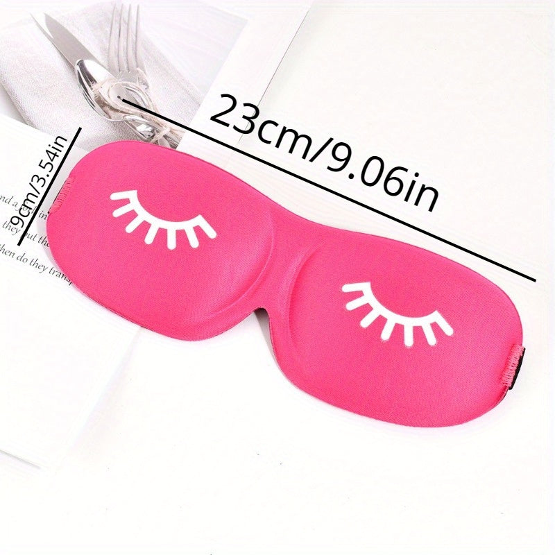 Comfy Blackout Sleep Mask 3D Contoured Soft Blindfold with Adjustable Strap
