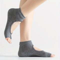 Split Toe Non slip Yoga Socks Backless Dance Socks