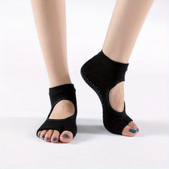 Split Toe Non slip Yoga Socks Backless Dance Socks