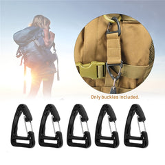 3pcs Webbing Belt Hanging Buckle Triangle Hook For Outdoor Camping Hiking