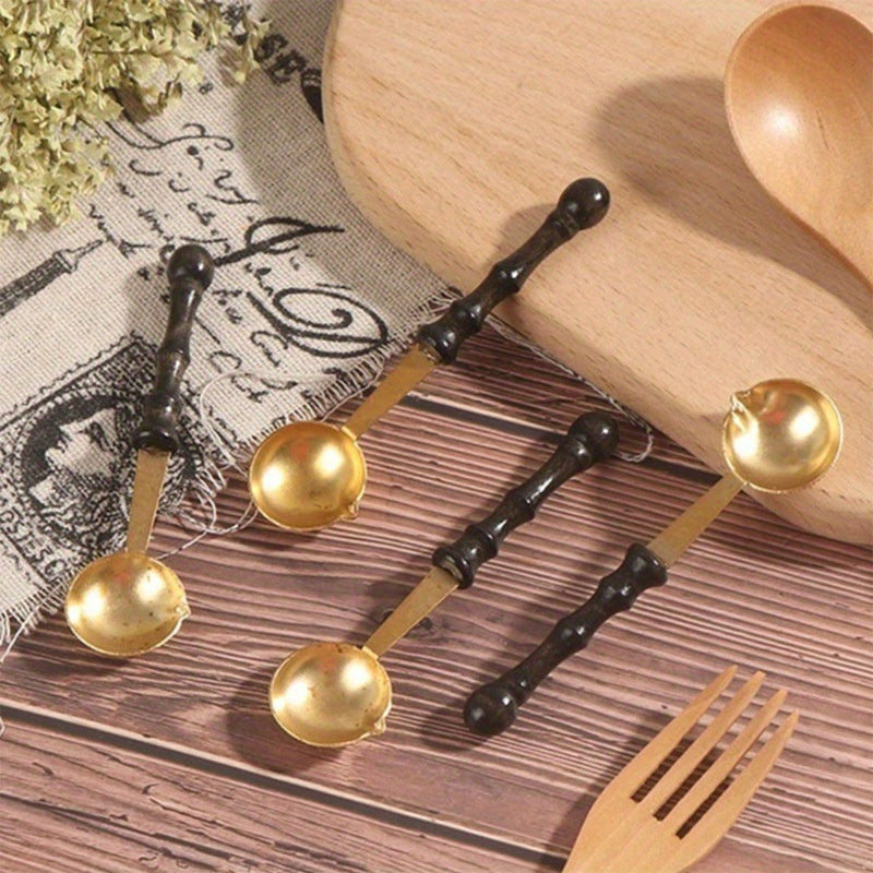 Vintage Lacquer Spoon for Heated Wax Particles
