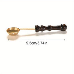 Vintage Lacquer Spoon for Heated Wax Particles