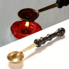 Vintage Lacquer Spoon for Heated Wax Particles