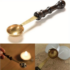 Vintage Lacquer Spoon for Heated Wax Particles
