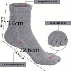 5 Pairs Deodorant Sweat absorbing Toe Socks