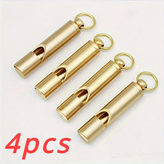 4pcs Survival Whistle Key Chain Emergency Tool