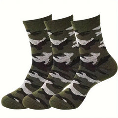 Men's Camouflage Crew Socks Outdoor Comfortable Sports Socks
