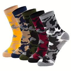 Men's Camouflage Crew Socks Outdoor Comfortable Sports Socks