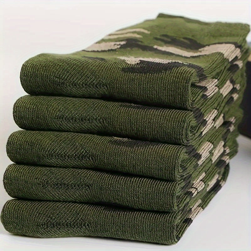 Men's Camouflage Crew Socks Outdoor Comfortable Sports Socks