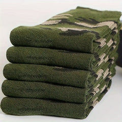 Men's Camouflage Crew Socks Outdoor Comfortable Sports Socks