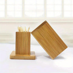 Wooden Toothpick Holder Table Decoration Storage Box Kitchen Organizer
