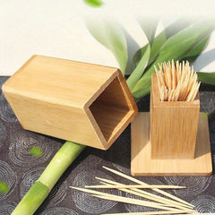 Wooden Toothpick Holder Table Decoration Storage Box Kitchen Organizer