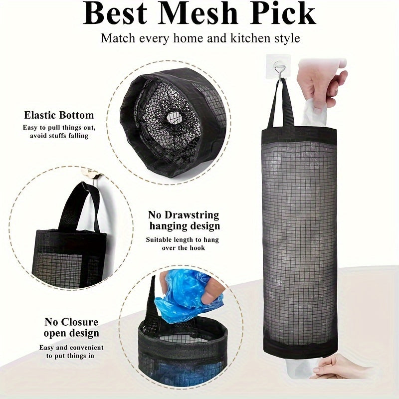 Garbage Bag Wall Hanging Organizer Durable Washable Trash Bag Holder