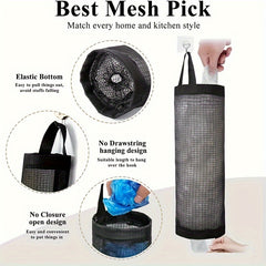 Garbage Bag Wall Hanging Organizer Durable Washable Trash Bag Holder
