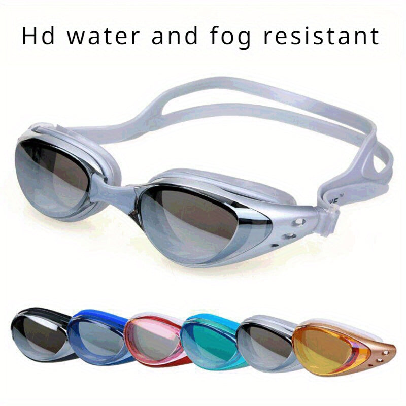 Adjustable Electroplated Anti-fog Swim Goggles for Adults