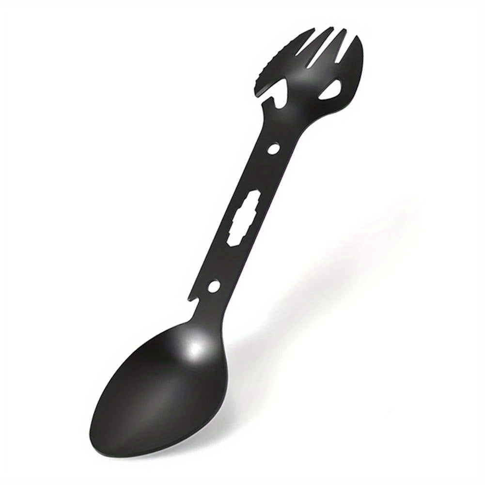 Outdoor Picnic Camping Tool Stainless Steel Tableware Fork Spoon Wrench