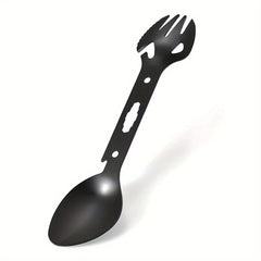 Outdoor Picnic Camping Tool Stainless Steel Tableware Fork Spoon Wrench