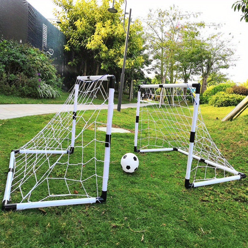 2pcs Plastic Football Goal Soccer Training Equipment Net