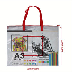 Classroom Bulletin Board Storage Bag - Artwork, Poster, Toy Storage