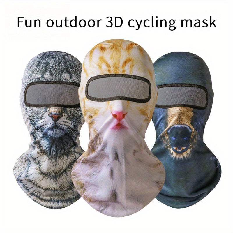 3D Cat Balaclava Mask Windproof Outdoor Full Face Mask