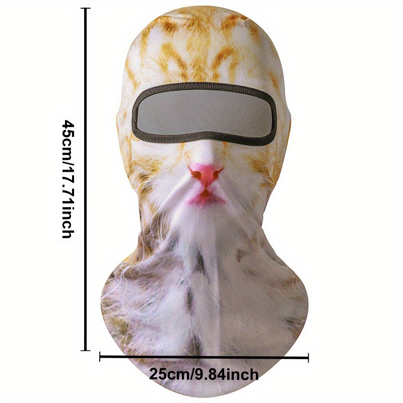 3D Cat Balaclava Mask Windproof Outdoor Full Face Mask