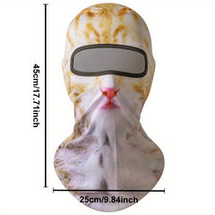 3D Cat Balaclava Mask Windproof Outdoor Full Face Mask