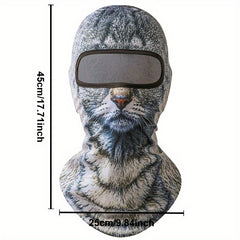 3D Cat Balaclava Mask Windproof Outdoor Full Face Mask