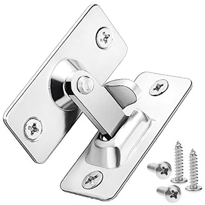 90 Degree Stainless Steel Door Latch Right Angle Sliding Bending Door Lock