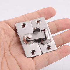 90 Degree Stainless Steel Door Latch Right Angle Sliding Bending Door Lock