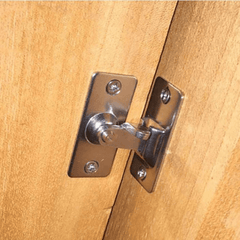 90 Degree Stainless Steel Door Latch Right Angle Sliding Bending Door Lock