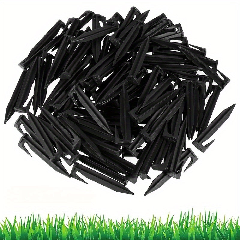 50pcs Camping Tent Stakes Garden Lawn Peg Boundary Ground Nail Spikes