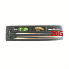 6pcs Cleaning Set for 12 16 20 410 GA Gauge Rod Brush Tube Barrel Kit