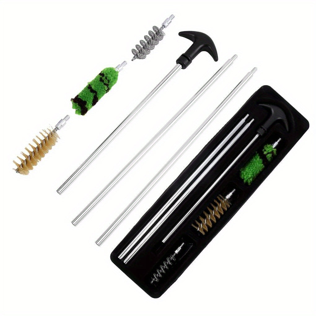 6pcs Cleaning Set for 12 16 20 410 GA Gauge Rod Brush Tube Barrel Kit