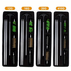 6pcs Cleaning Set for 12 16 20 410 GA Gauge Rod Brush Tube Barrel Kit