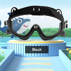 Cute Cartoon Shark Swimming Goggles for Kids 4+ Years