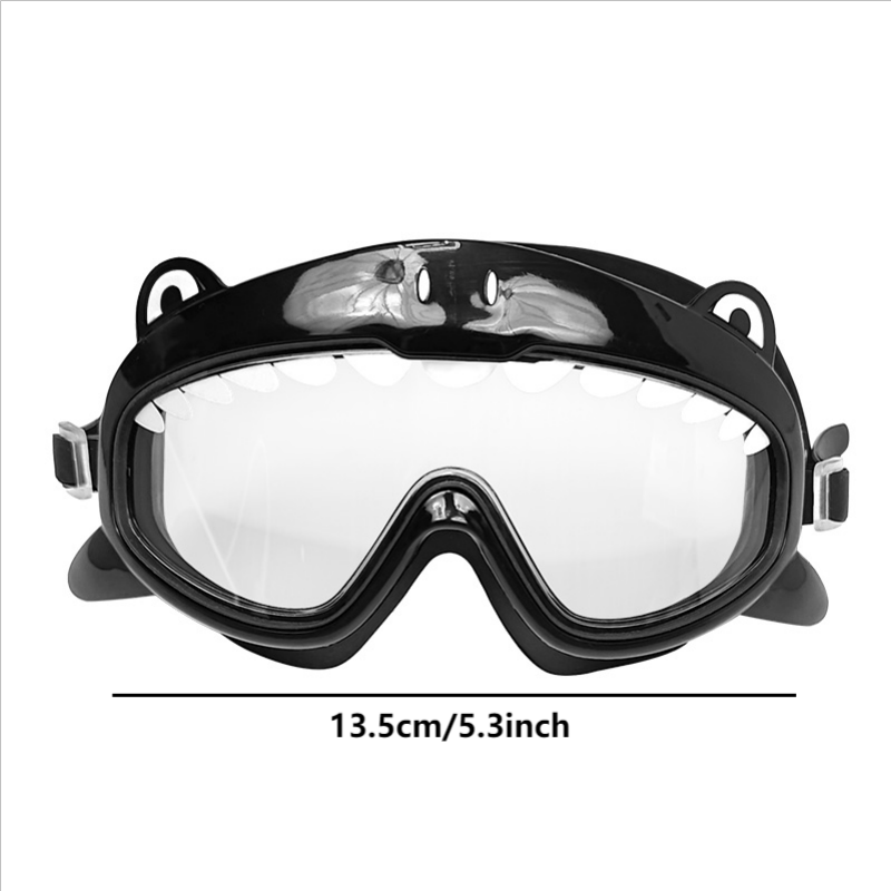 Cute Cartoon Shark Swimming Goggles for Kids 4+ Years