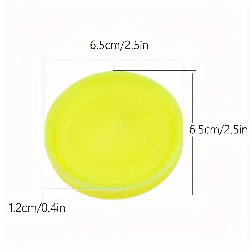 12PCS Silicone Flying Disc Zip Chip Fingertip Mini Flying Disc