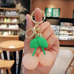 1pc Cherry Keychain Keyring Cartoon Bag Car Key Chain Pendant