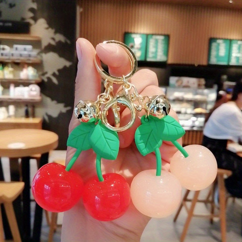 1pc Cherry Keychain Keyring Cartoon Bag Car Key Chain Pendant