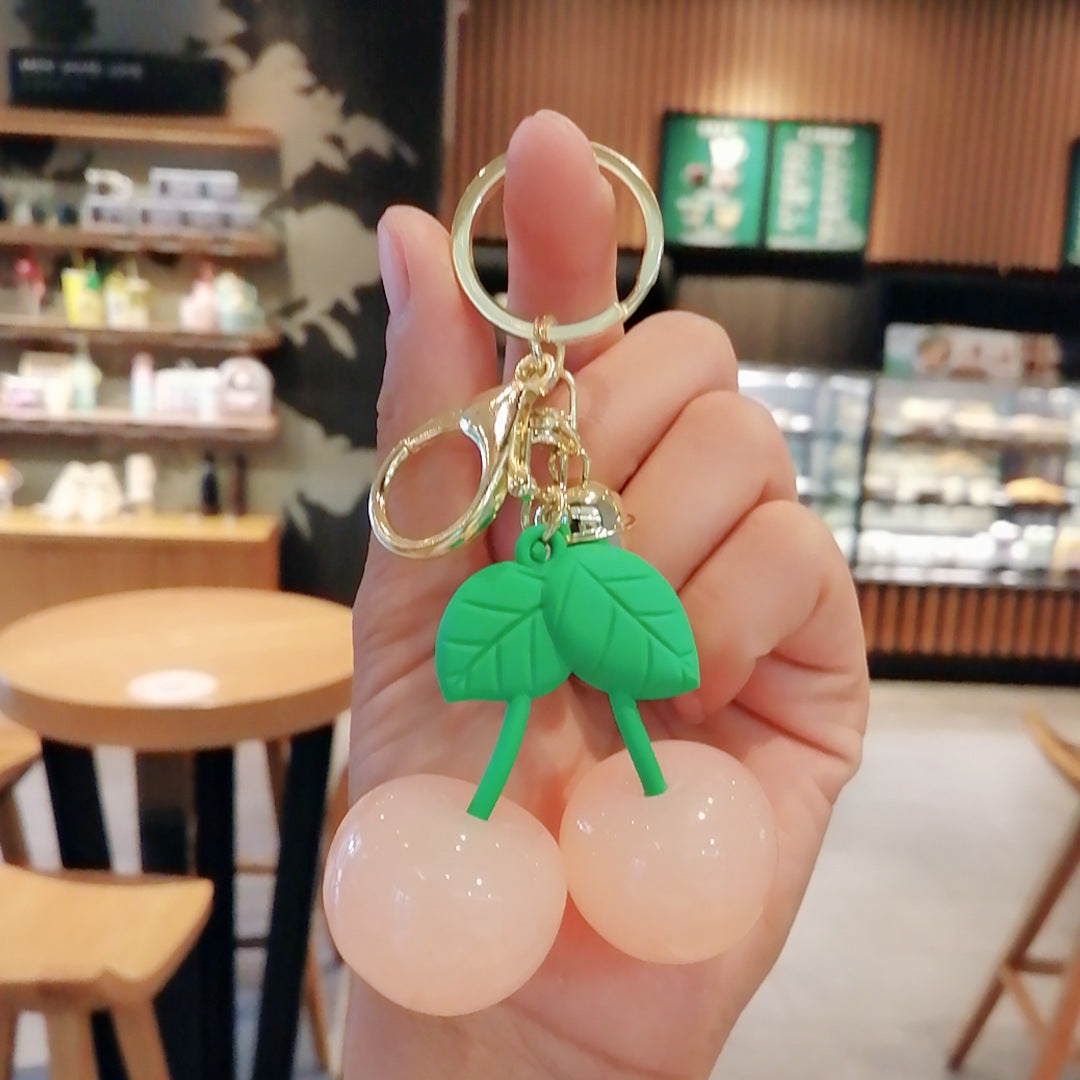 1pc Cherry Keychain Keyring Cartoon Bag Car Key Chain Pendant