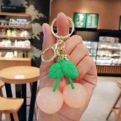 1pc Cherry Keychain Keyring Cartoon Bag Car Key Chain Pendant